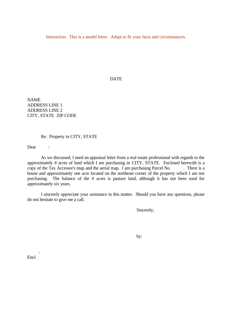 Letter Appraisal  Form