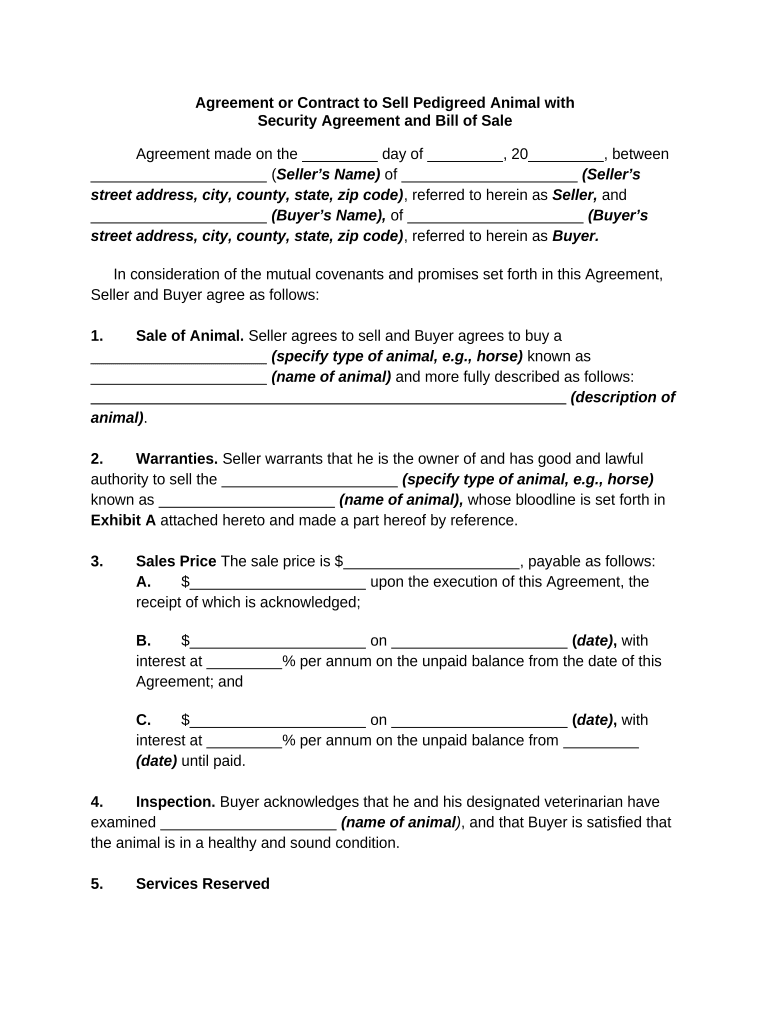 Agreement Contract with  Form