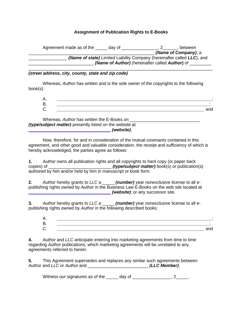 drafting assignment of rights