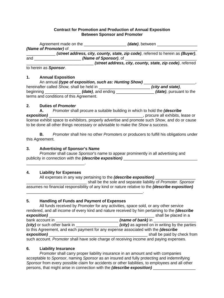 Contract Promotion  Form