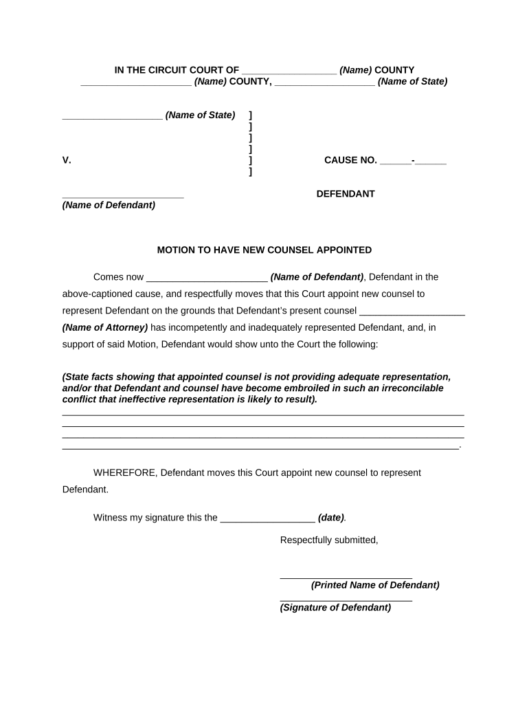 Marsden Motion PDF  Form