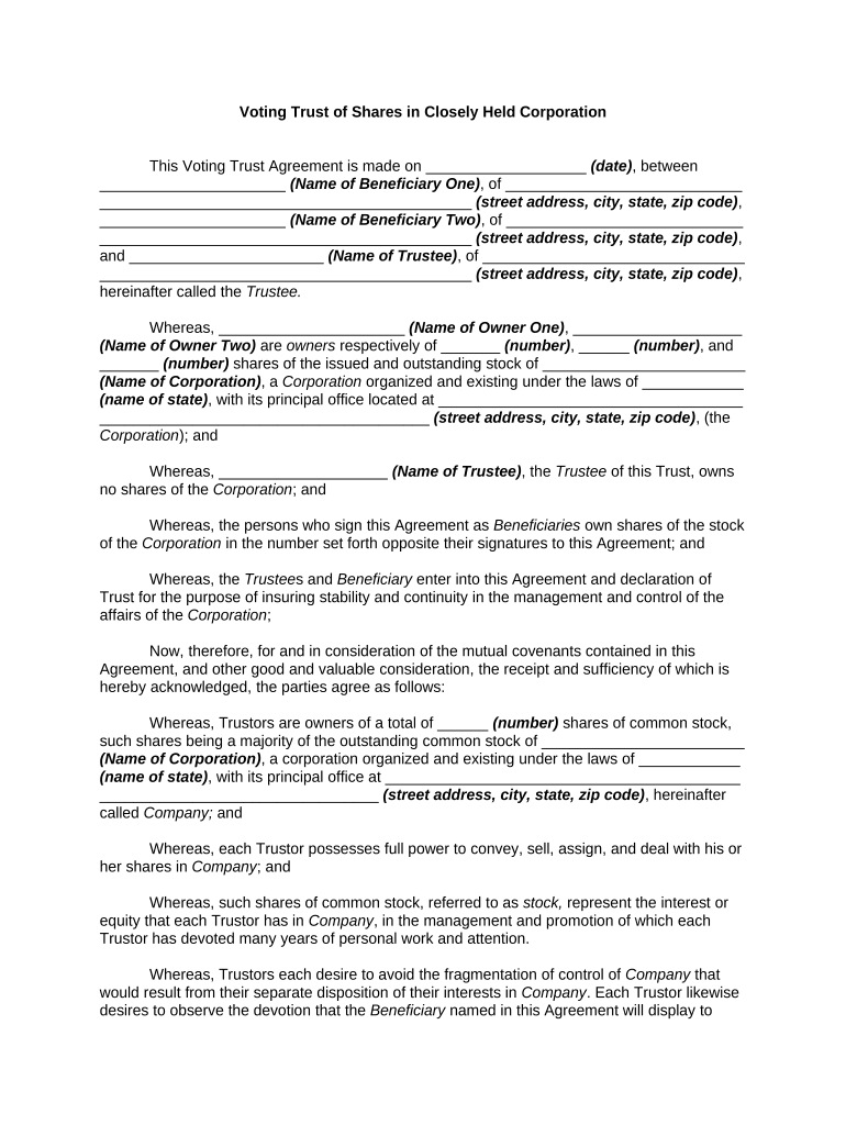 Closely Held Corporation Definition  Form