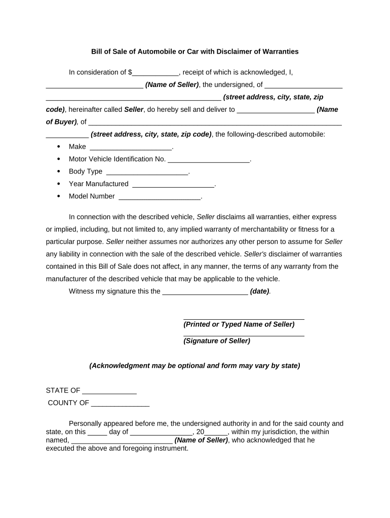 Warranties Purchase  Form