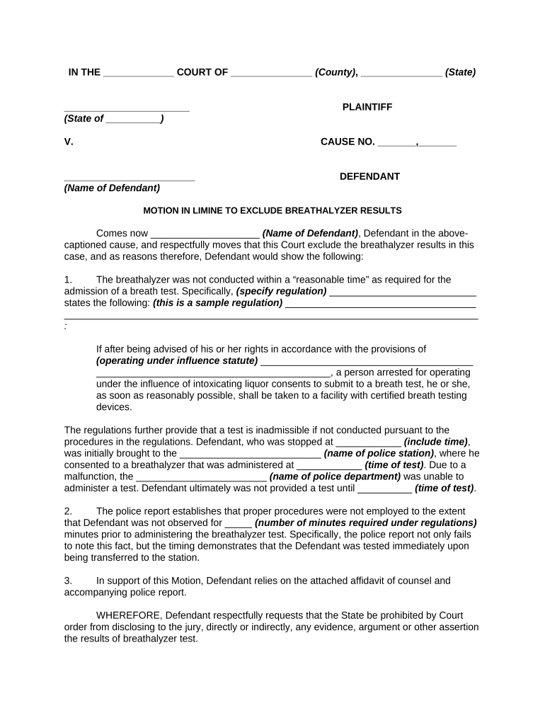 Dui  Form