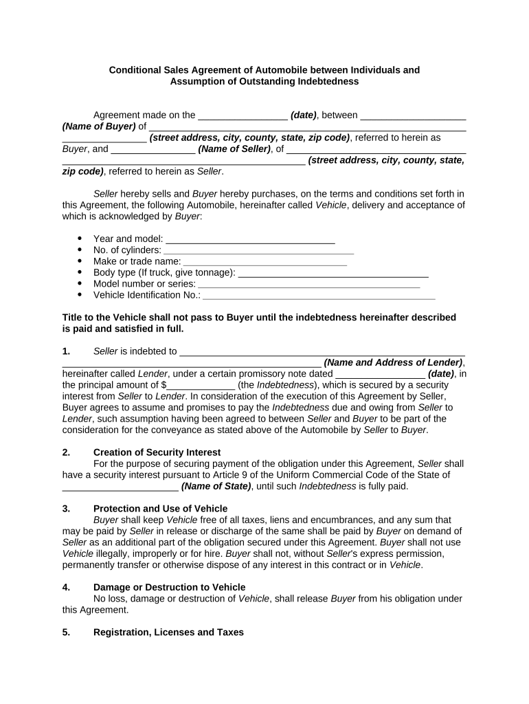 conditional assignment agreement