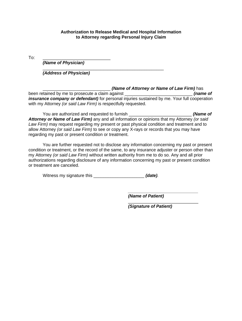 Wphospital Org Medical Release Form