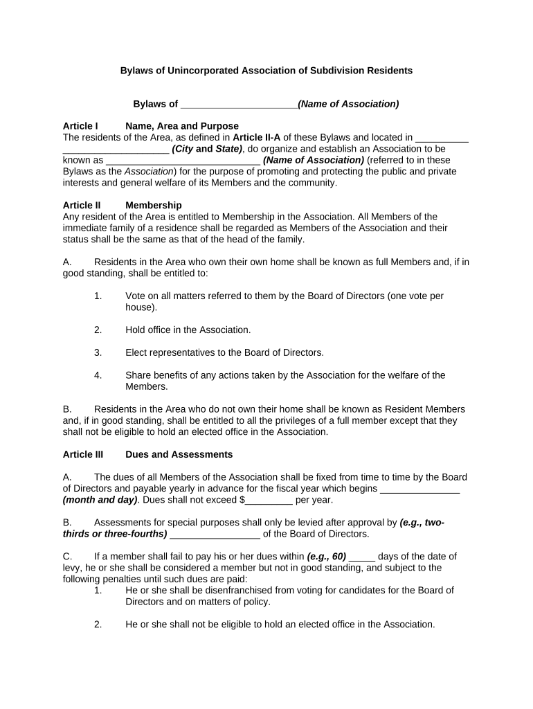 Where Are Subdivision Bylaws Recorded  Form