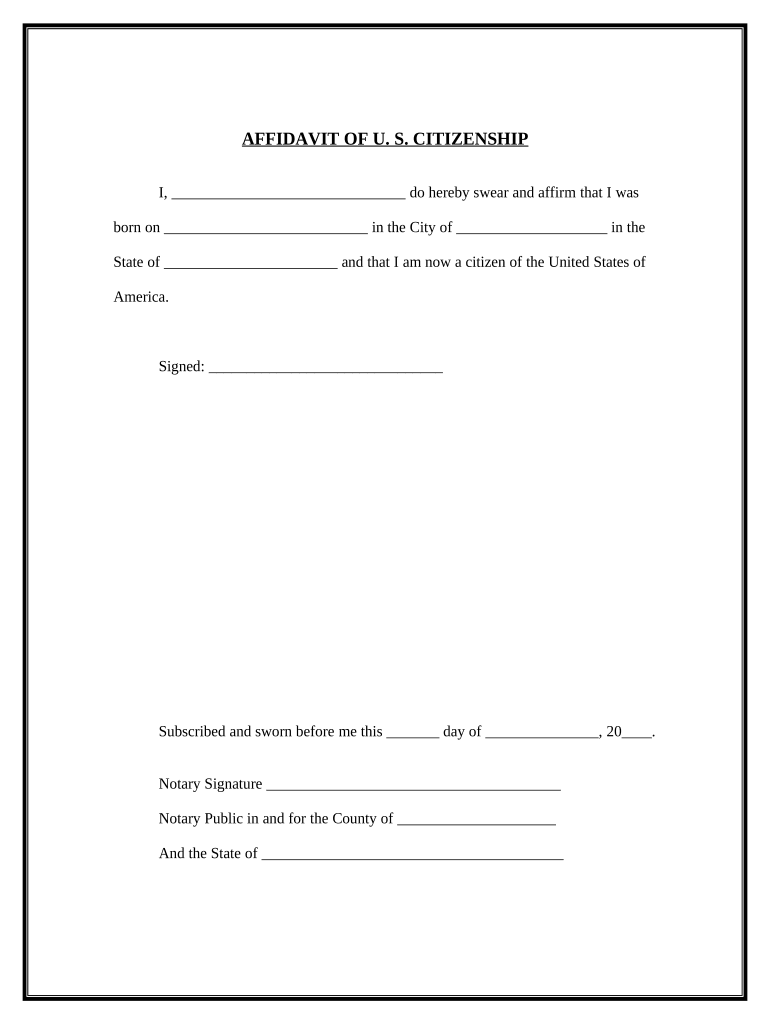 Immigration Law  Form