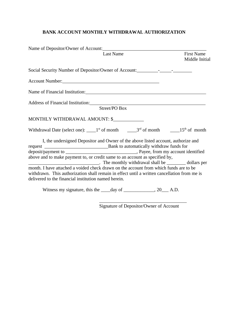 Bank Form