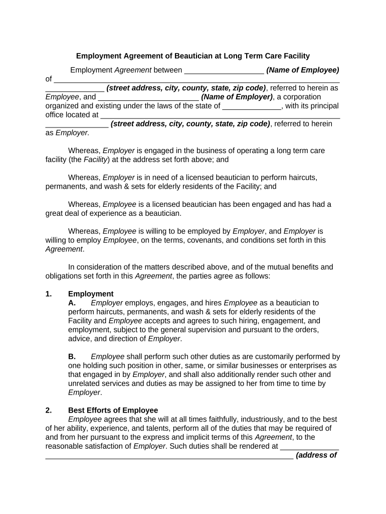 Employment Term  Form