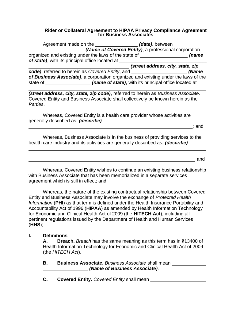 Collateral Agreement PDF  Form
