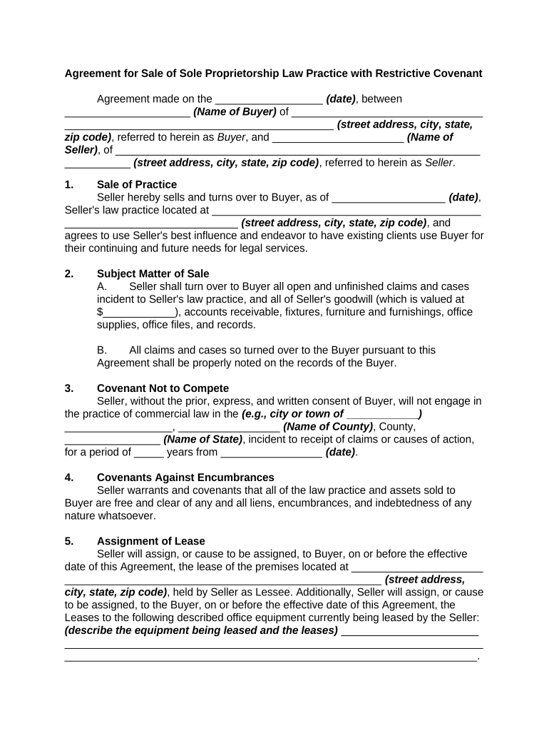 Sale Law  Form