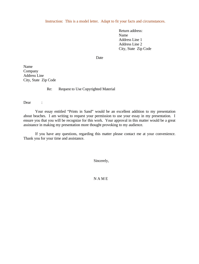 Letter Request Use  Form