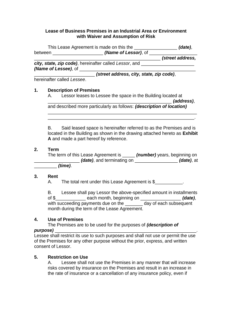 Lease Premises in Form - Fill Out and Sign Printable PDF Template | signNow