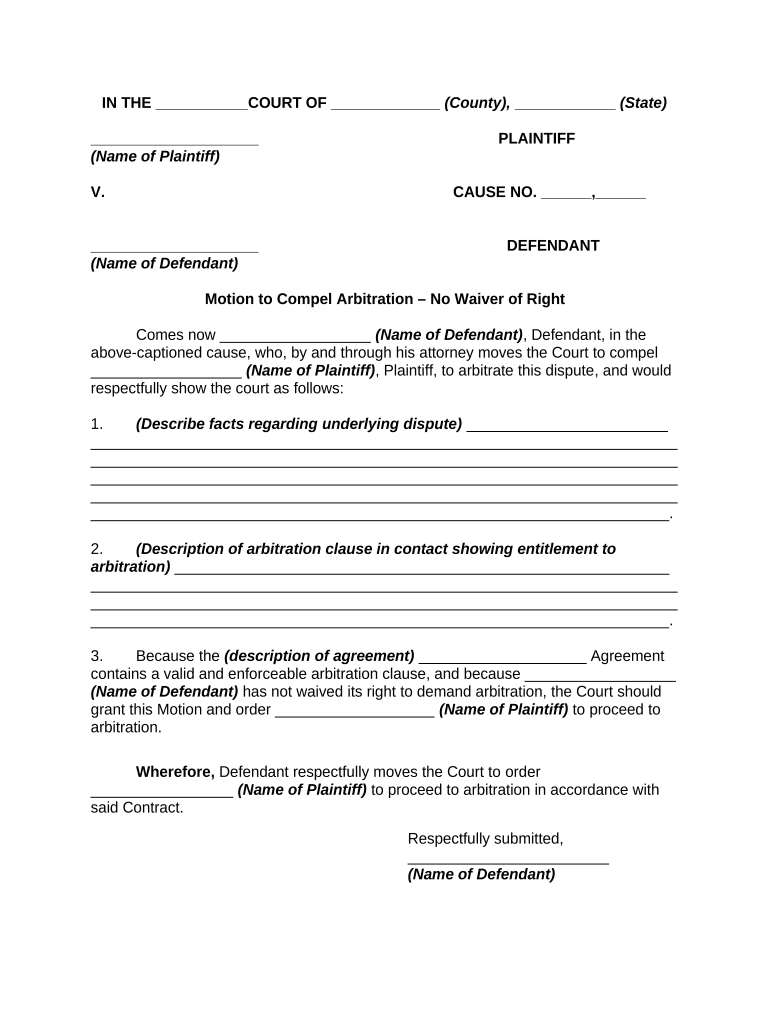 No Waiver  Form