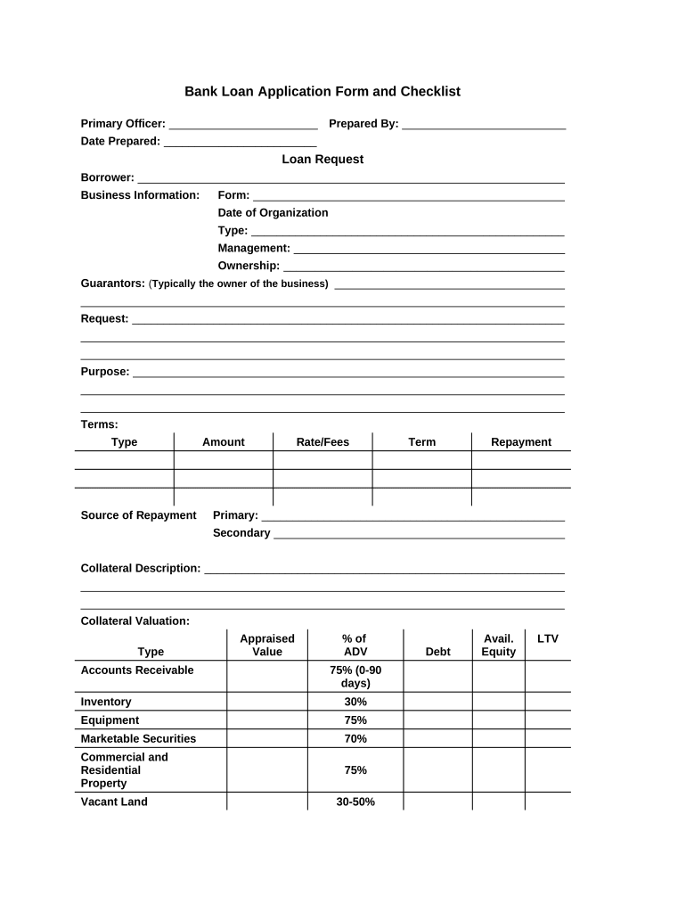 Loan Form Business PDF