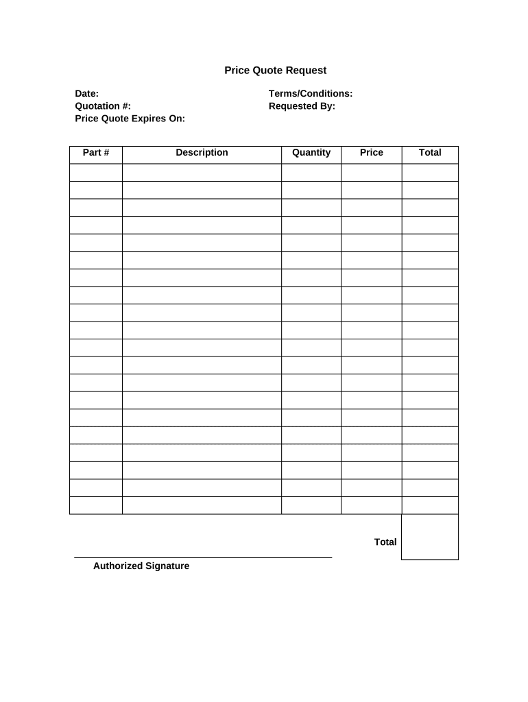 Quote Request  Form