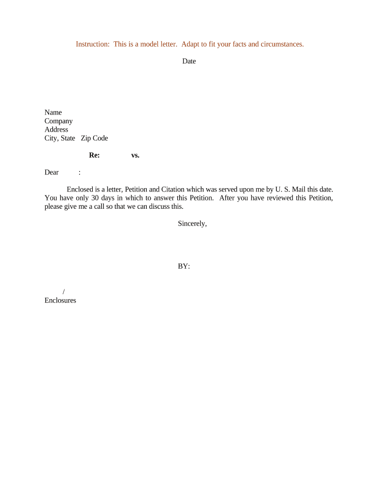 Sample of a Appeal Letter  Form