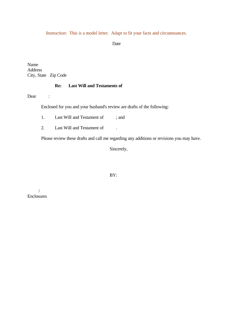 Sample Letter Form