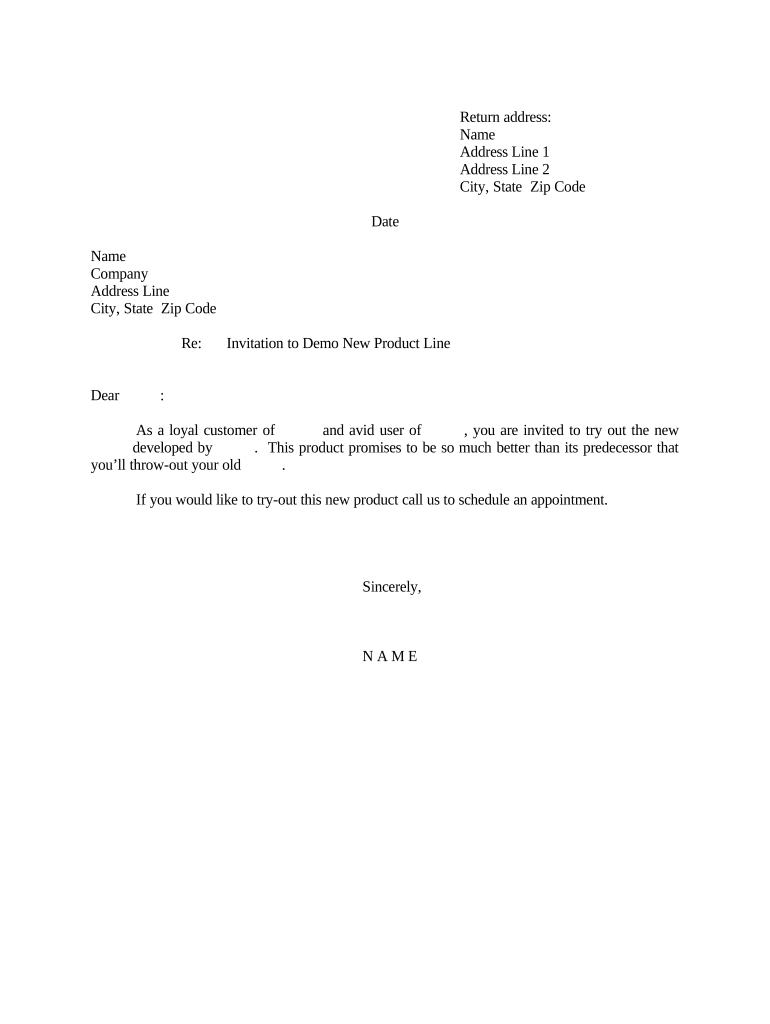 Sample Invitation Letter  Form