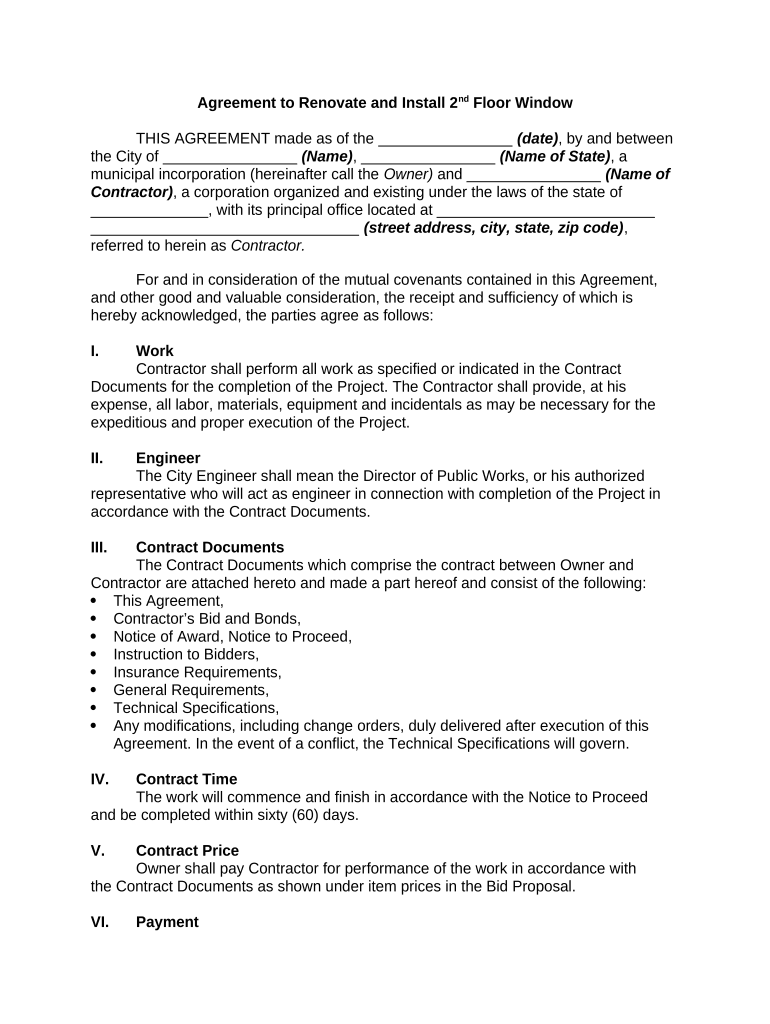 Agreement Floor  Form