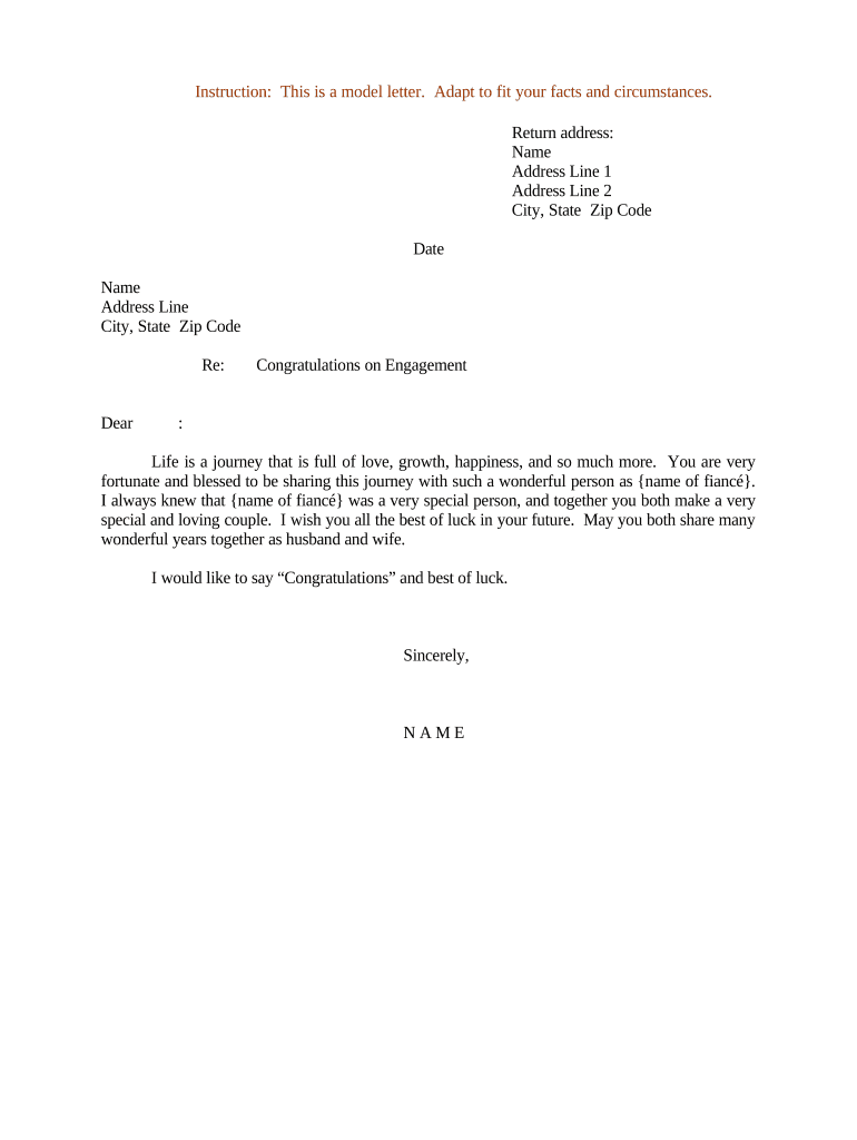 Sample Letter Engagement  Form