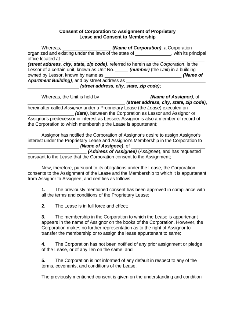 Assignment Proprietary Agreement  Form