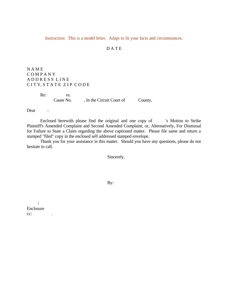 Amended Complaint Form