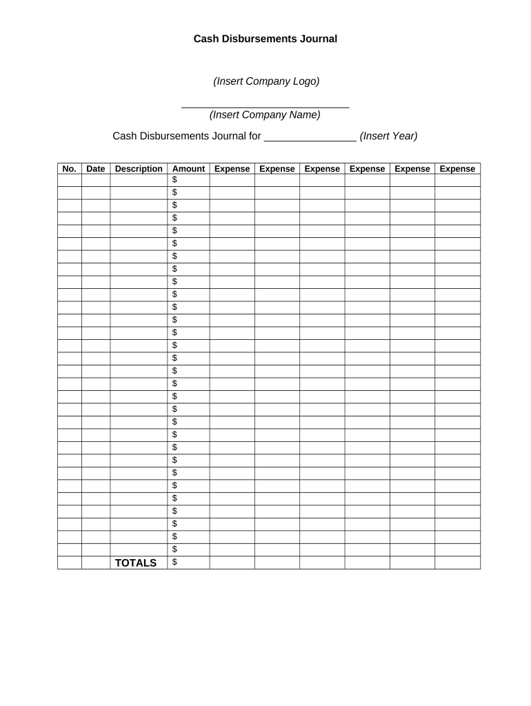 Disbursements  Form