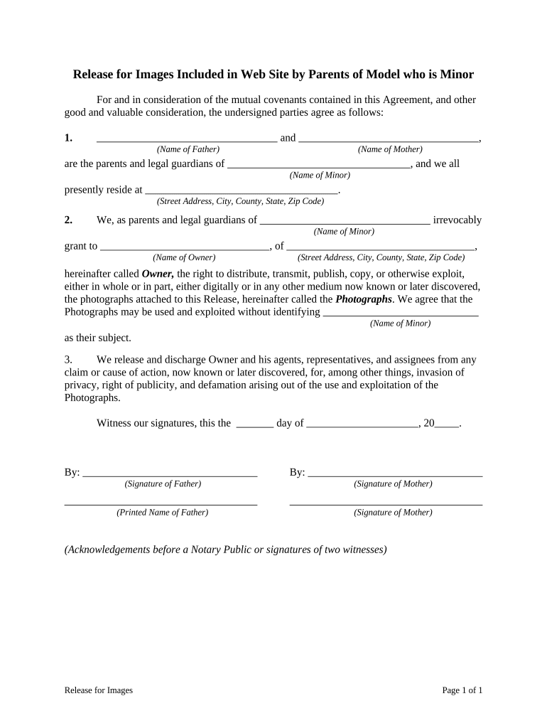 Parents Minor Form