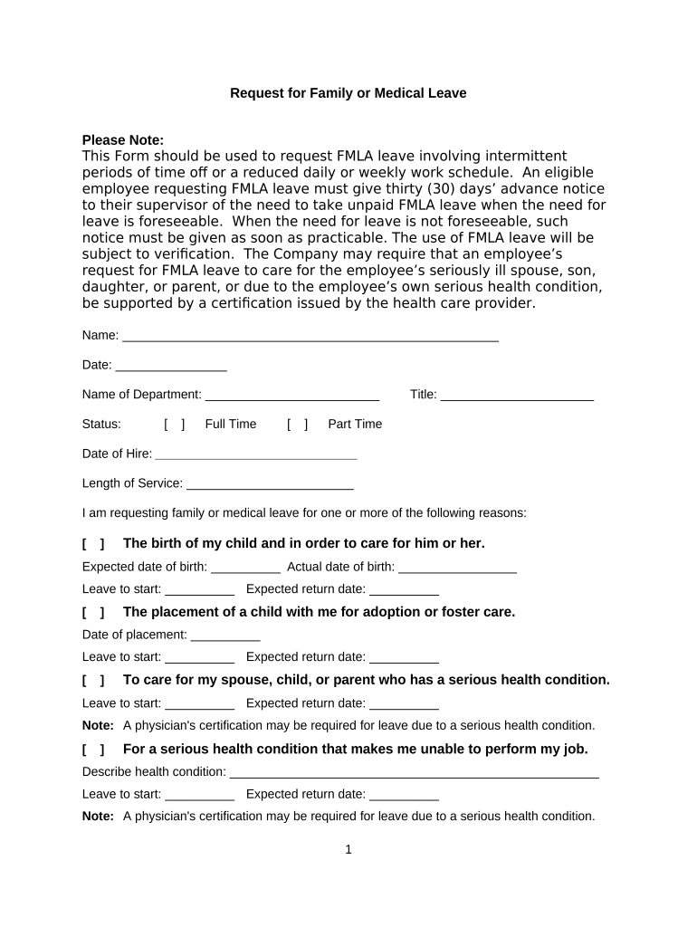 Medical Leave  Form