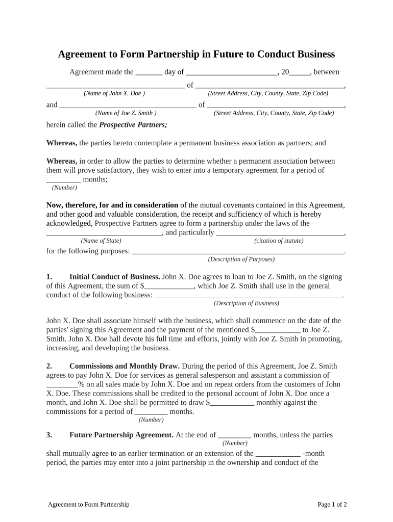 Form Partnership