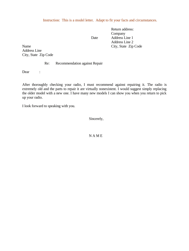 Recommendation Letter Sample  Form