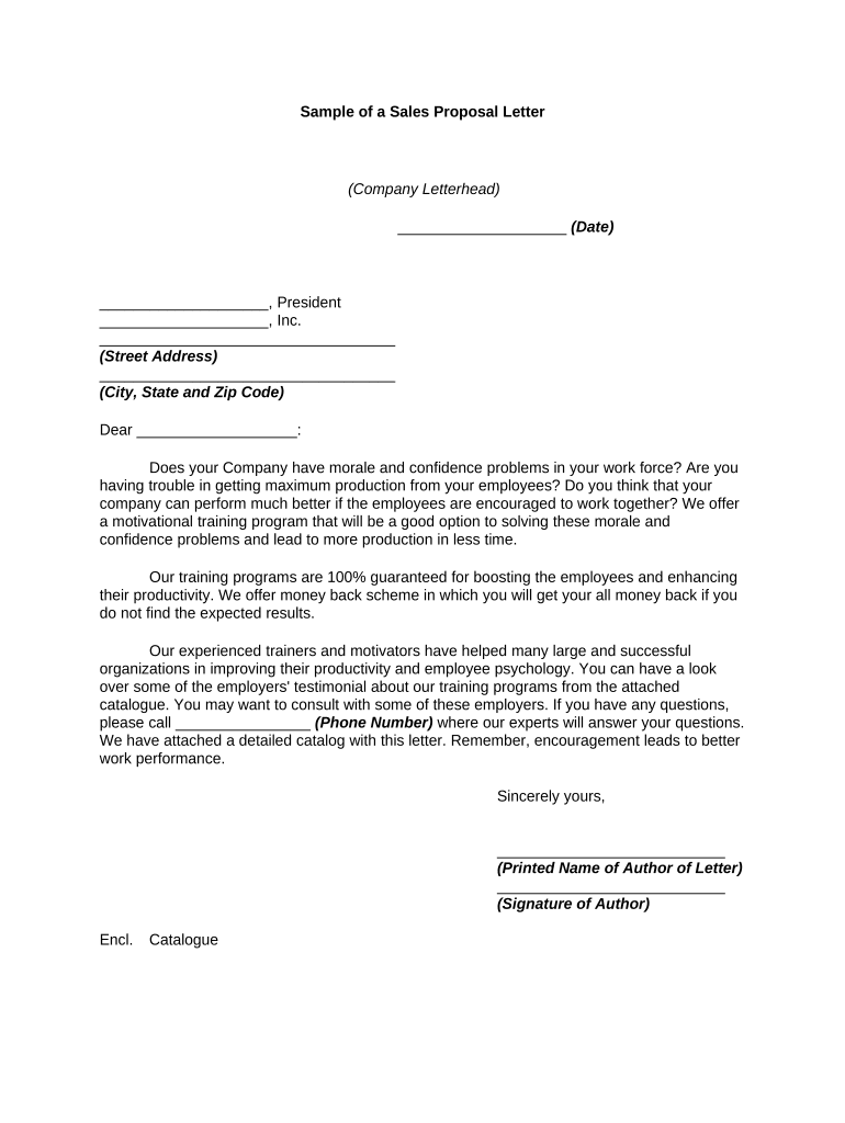 Proposal Letter  Form