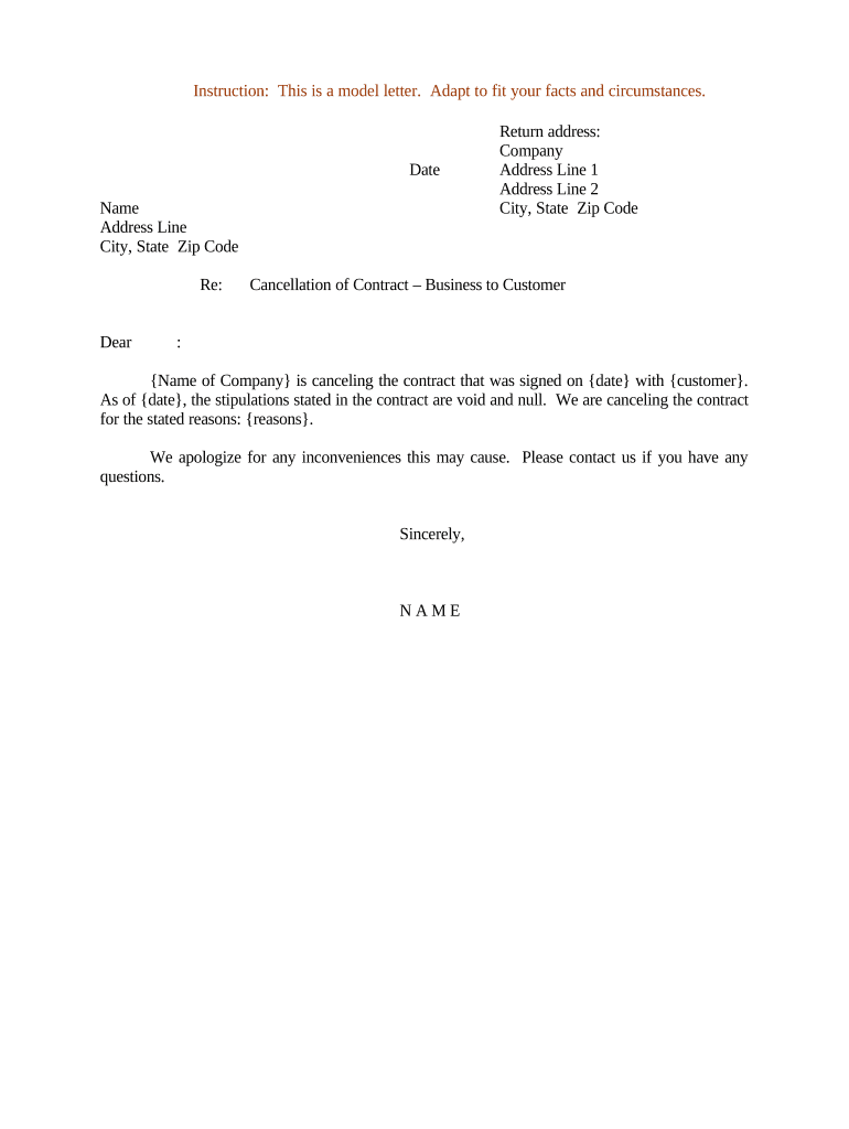 Sample Letter Contract  Form