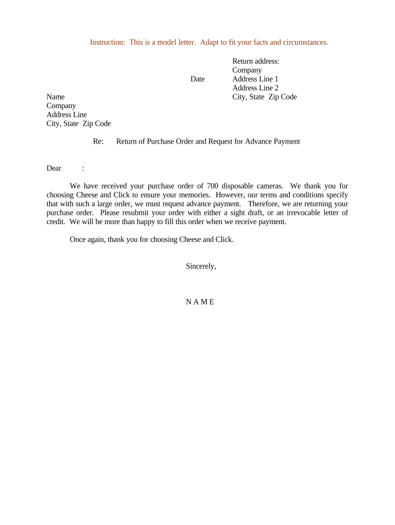 Sample Letter of Request  Form