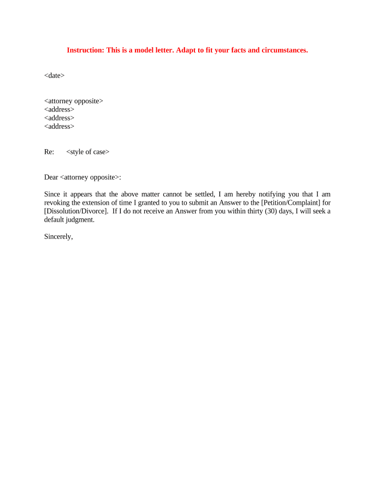 Sample Letter Attorney  Form