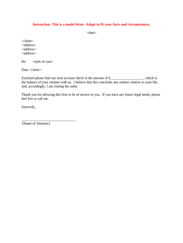 Letter Refund  Form