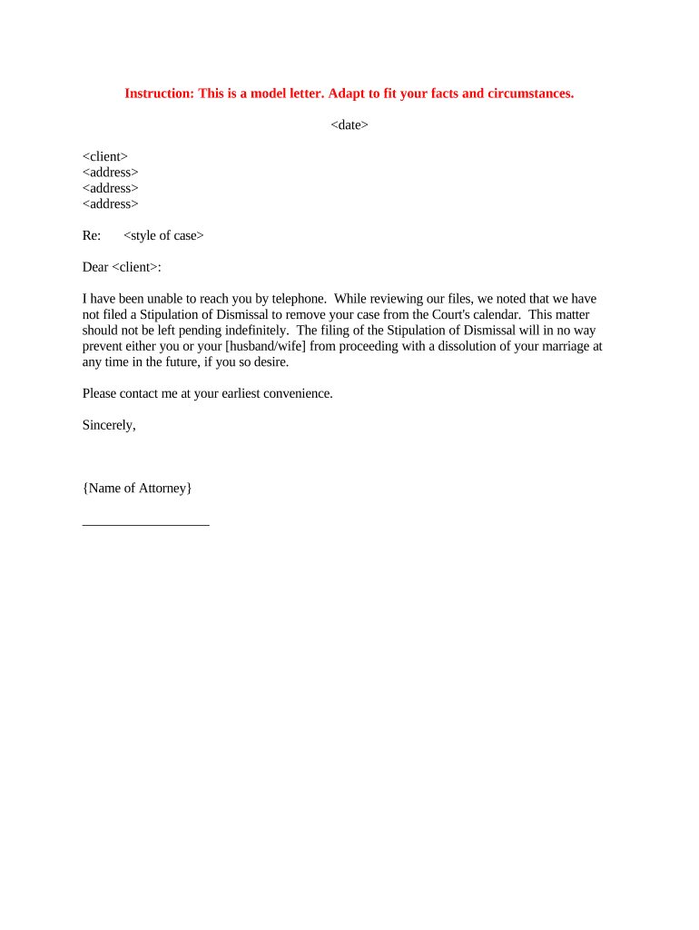 Sample Letter Client  Form