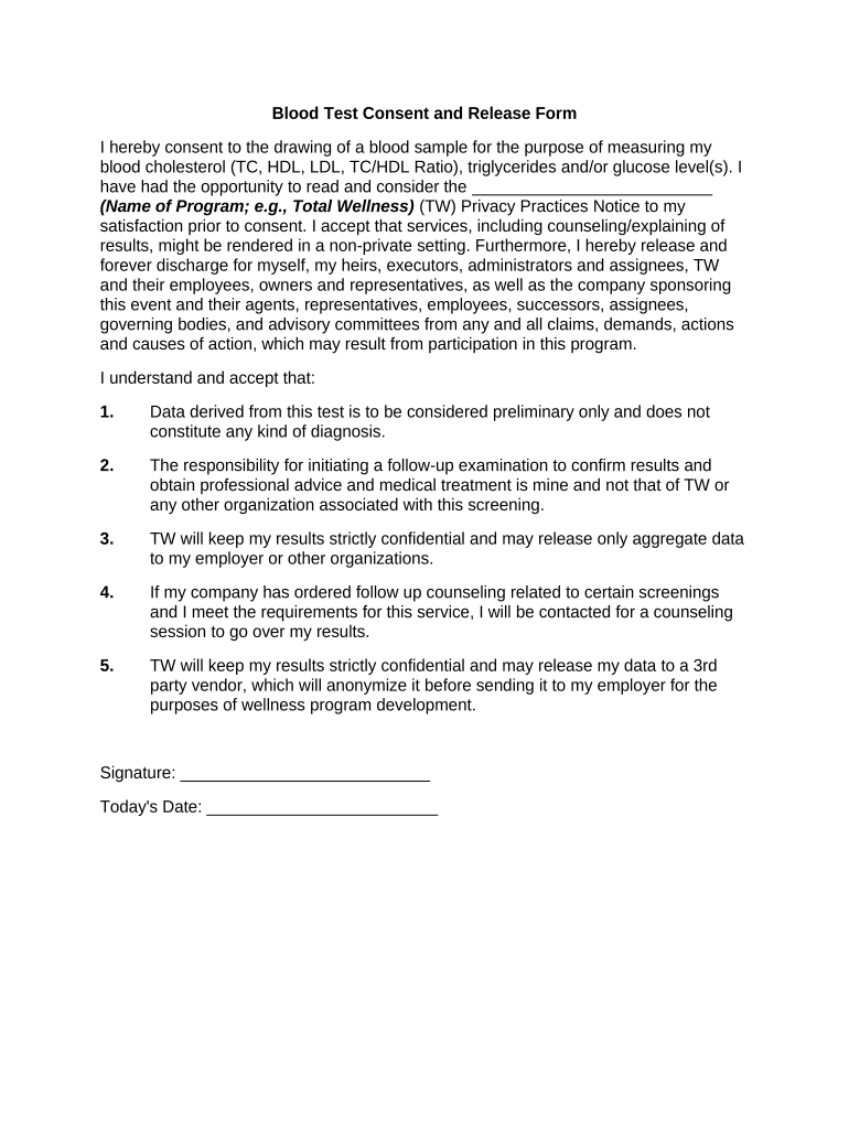 Consent Release Form