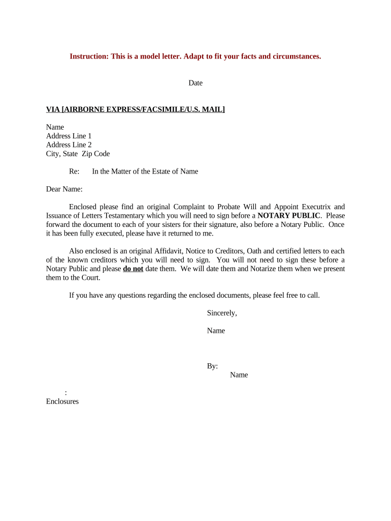 Probate Issuance  Form