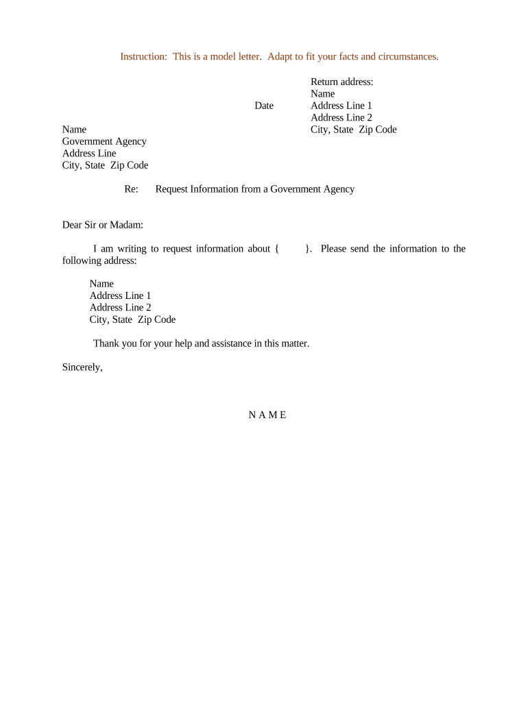 Letter Government  Form