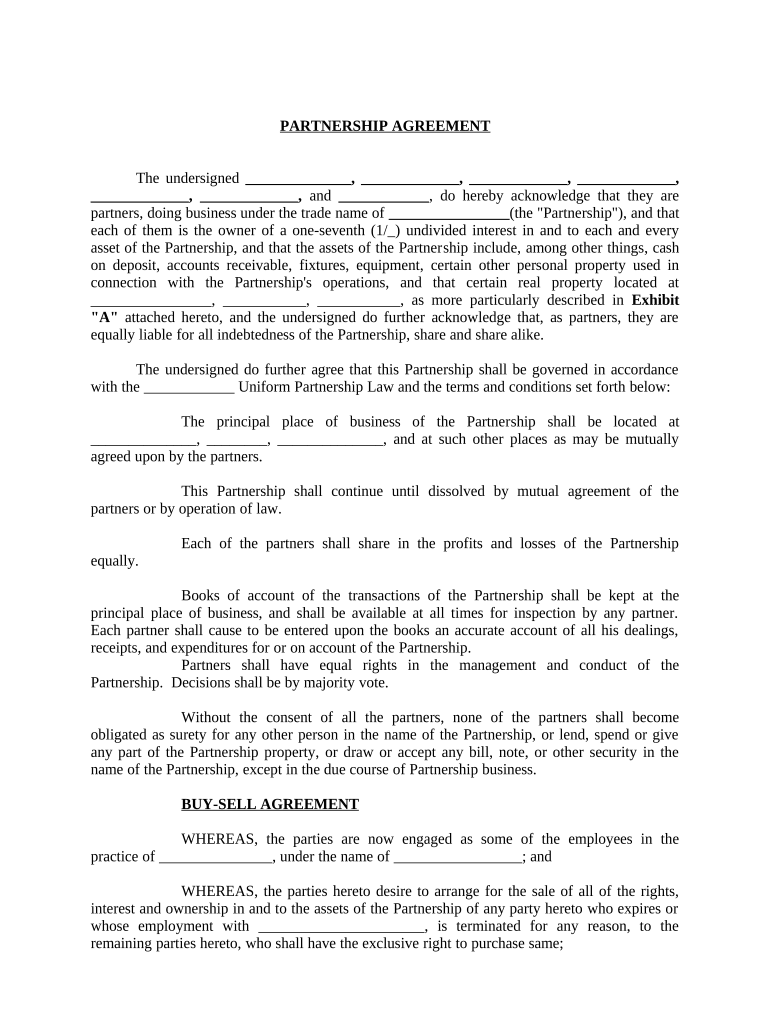 Partnership Professional  Form