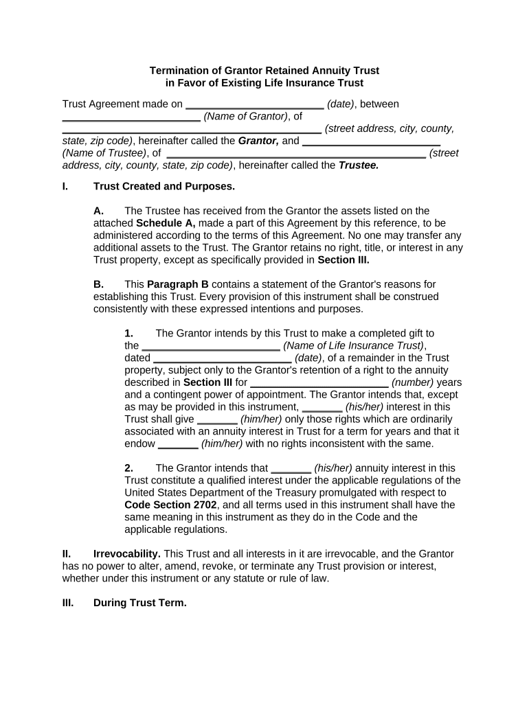 Annuity Trust  Form