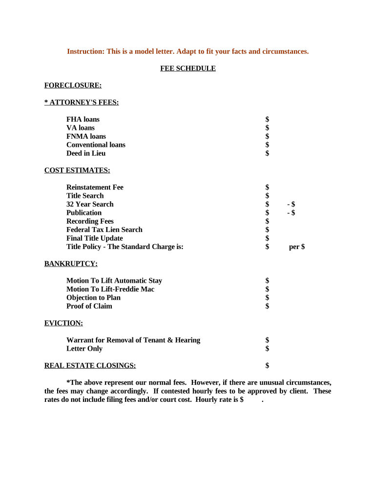 Foreclosure Letter Sample  Form