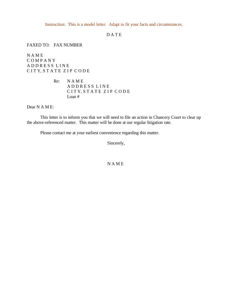 Sample Letter Legal Template  Form