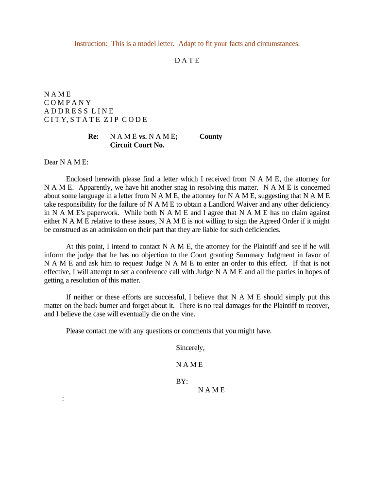 Letter Resolution  Form