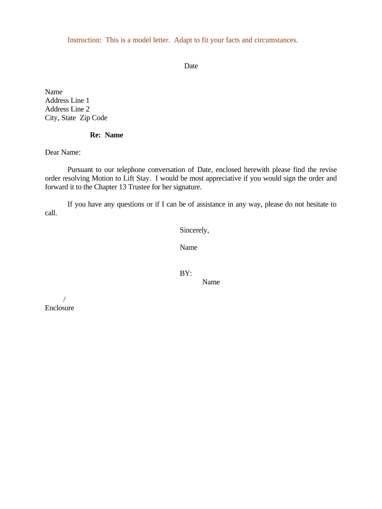 Sample Order Motion  Form