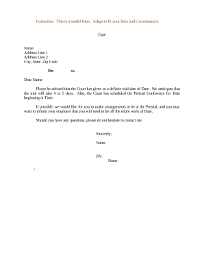Sample Pretrial Statement Form - Fill Out and Sign Printable PDF Template |  signNow
