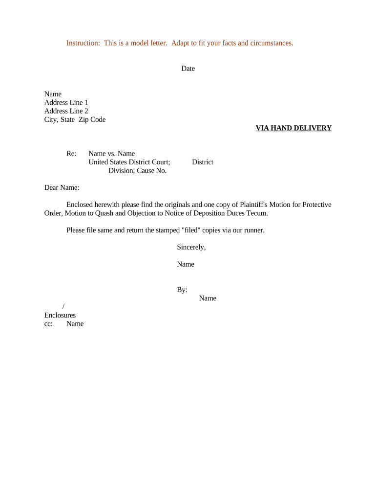 Sample Motion  Form